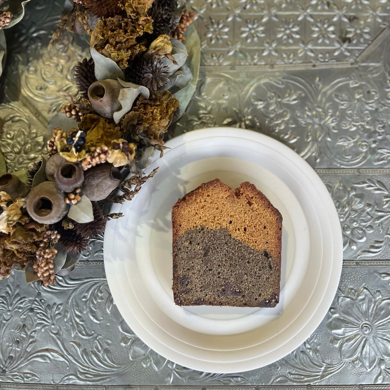 【茎ほうじ茶と有機イチジクのキャラメル】Pound Cake